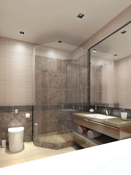 浴室现代风格 — 图库照片