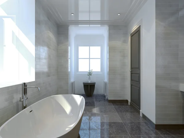 居心地の良い浴室アールデコ様式 — ストック写真