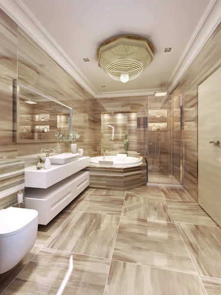 Design de salle de bain moderne — Photo