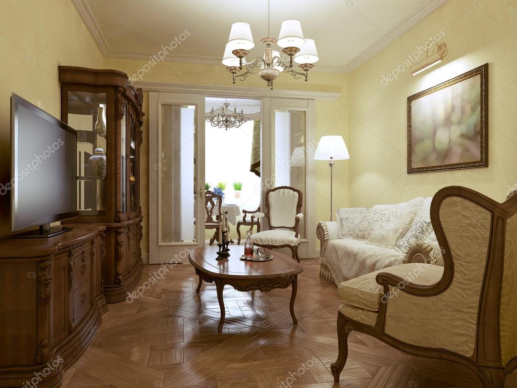 Sala de estar estilo inglés fotografía de stock © kuprin33 77518484