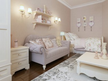 Art deco yatak odası tarzında