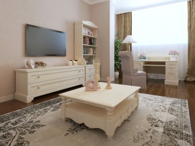 Art deco yatak odası iç