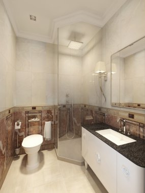 Banyo art deco tarzında
