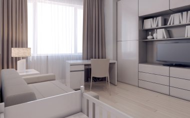 Oturma odası avant-garde tasarım
