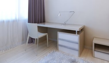 Çalışma alanı modern yatak odası