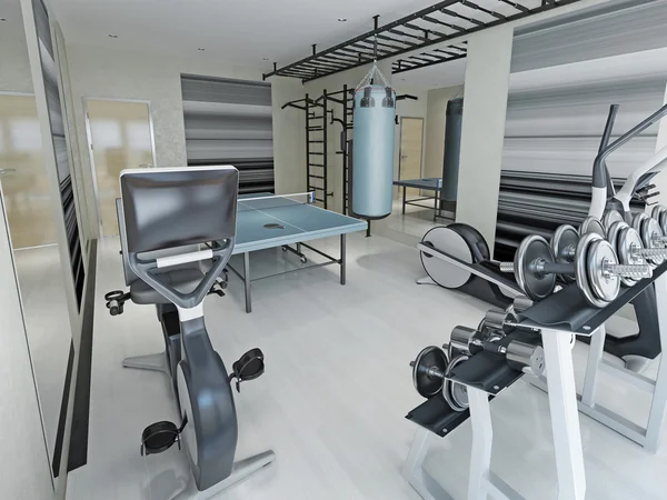 Fitness center techno stil - Stock-foto