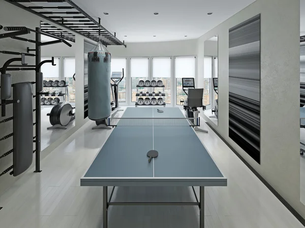 Tennis zone in the gym — Stock Photo, Image