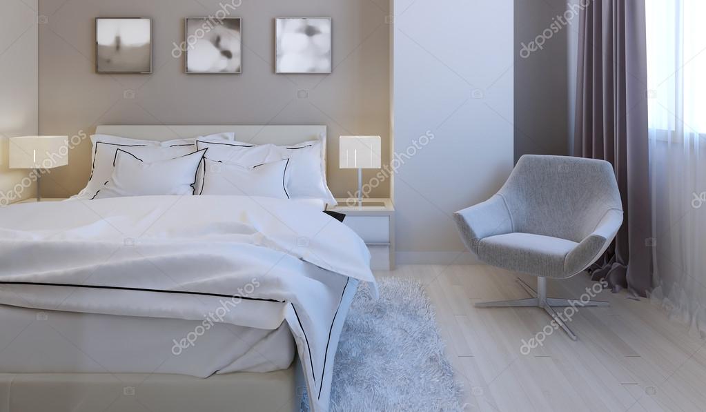 Yüksek teknoloji yatak odası tasarımı — Stok Foto © kuprin33 77521482