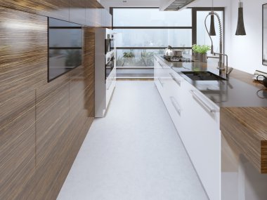 Güzellik tasarlanmış modern mutfak