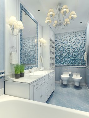 Parlak banyo klasik stili