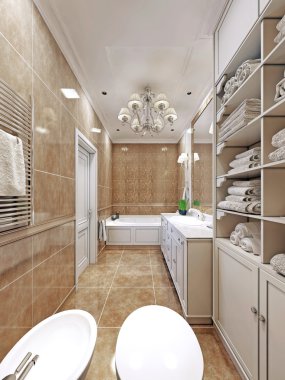 Zarif provence banyo tasarımı