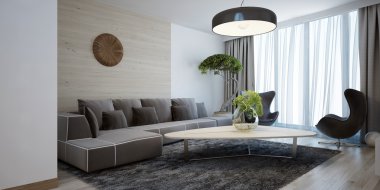 Parlak lounge modern tarzı