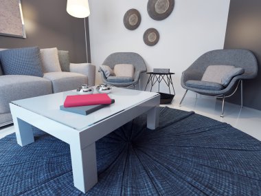 Fikir minimalist Lounge