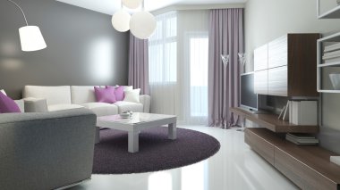 Modern lounge fikrine