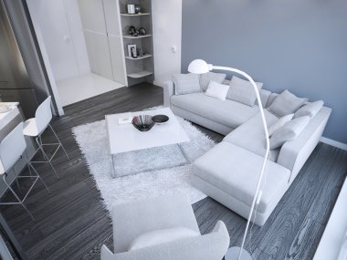 Fikir minimalist oturma odası Studio