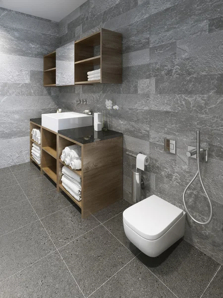 Geniş minimalist Banyo Tasarım