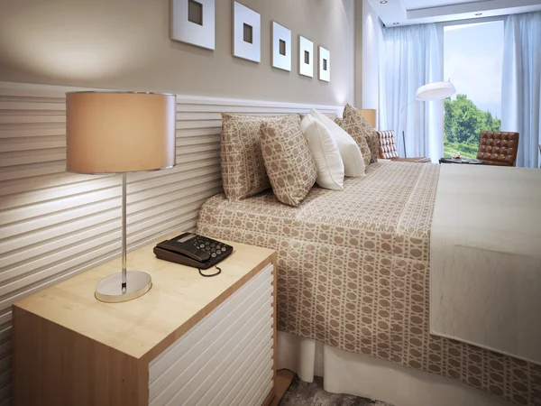 現代的な寝室の設計 — ストック写真
