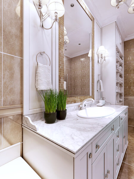 Art deco bathroom trend