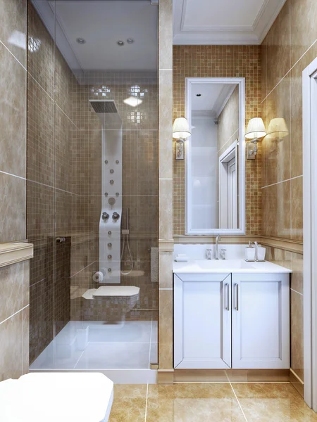 Дизайн современной ванной комнаты — стоковое фото