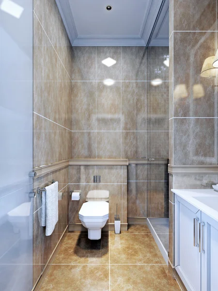 Идея провинциальной ванной комнаты — стоковое фото
