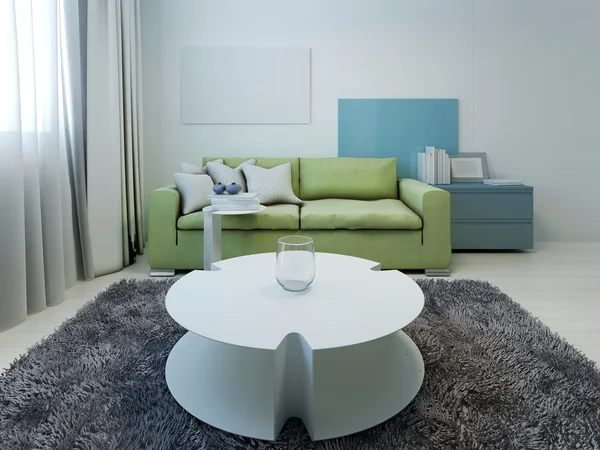 Kitsch lounge beyaz duvarlı tarz