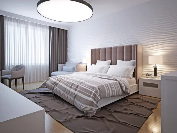 Big bedroom modern style — Stock Photo, Image