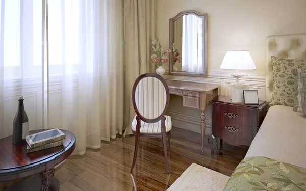 Dressing table in classic bedroom — Stock Photo, Image