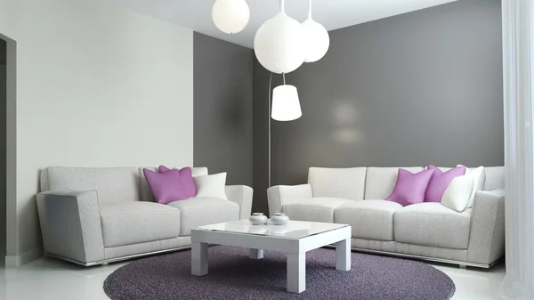 Lounge room in scandinavian style — Stock Photo, Image