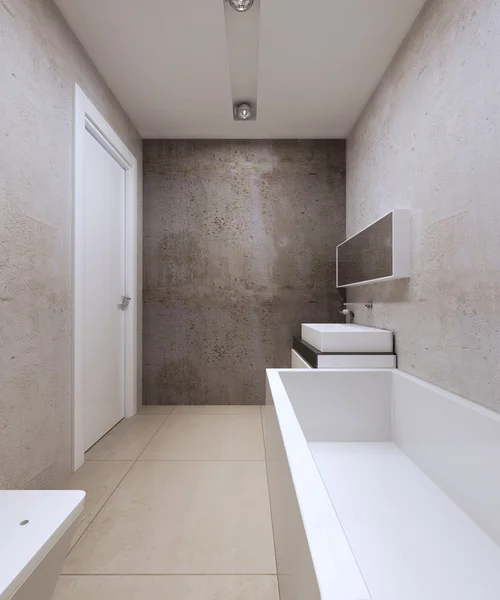 Tendencia de baño minimalista brillante — Foto de Stock