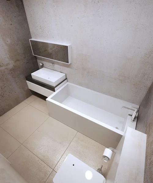 Bathroom constructionism trend — Stock Photo, Image