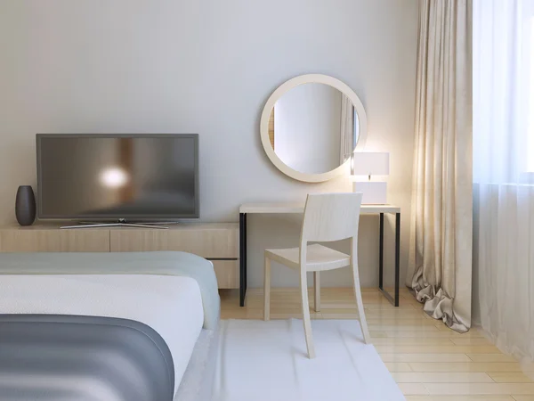 Modern yatak odası iç — Stok fotoğraf