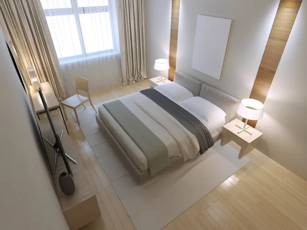 Idea of minimalist bedroom — Stock Photo, Image