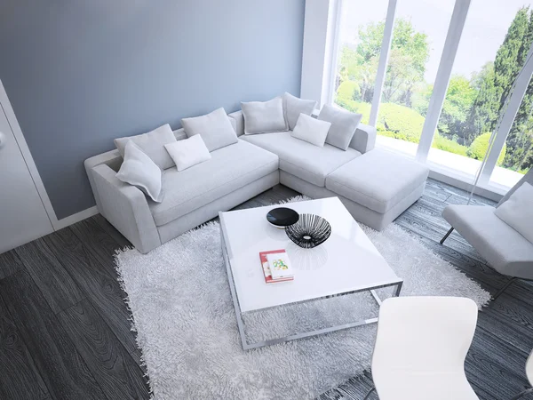 Techno living room interior — Stock Photo, Image