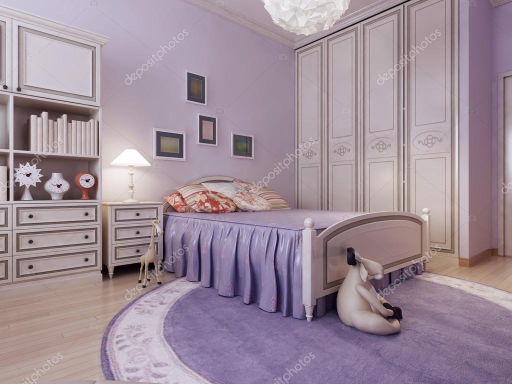Art deco cozy bedroom idea — Stock Photo © kuprin33 83410448
