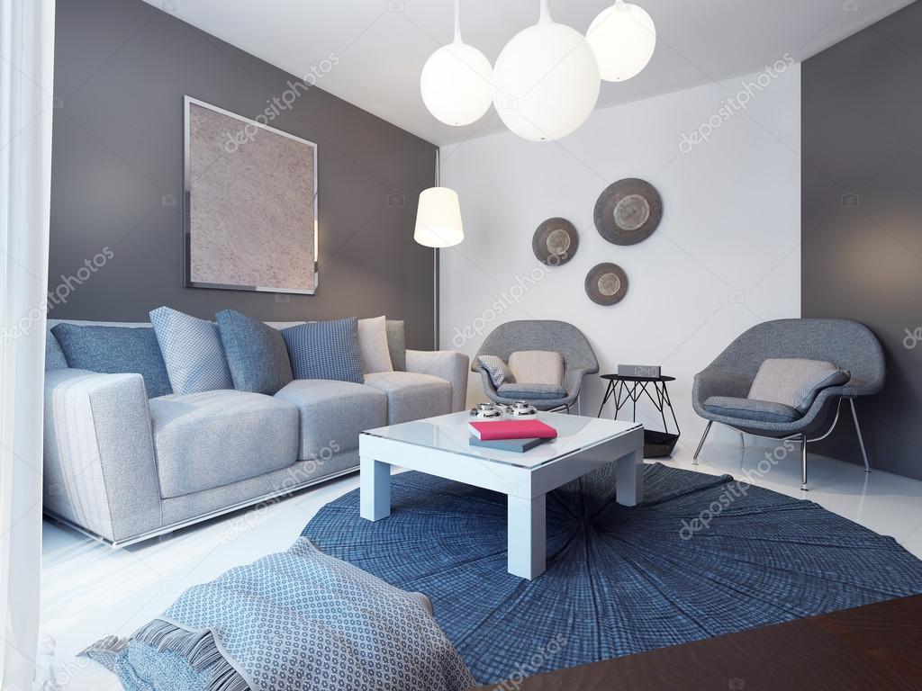 Cozy lounge room minimalist style — Stock Photo © kuprin33 ...