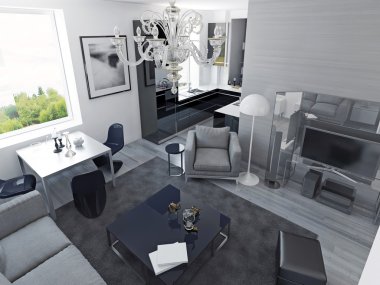 Lüks daireler modern tarzı