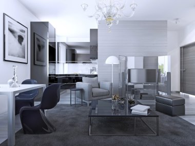 Çağdaş salon stüdyo