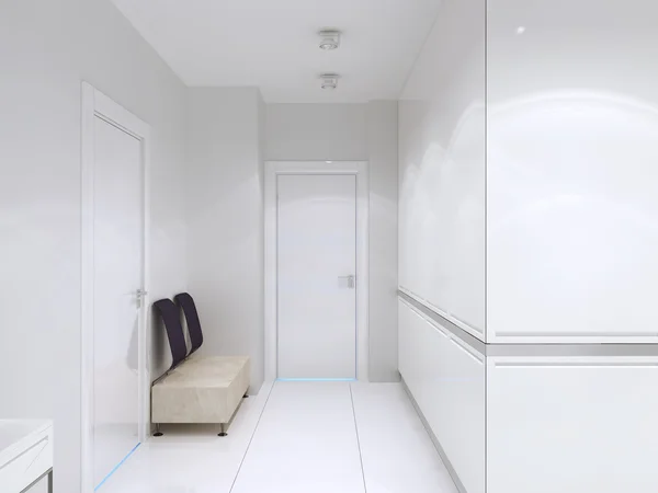 Couloir minimaliste dans un hôtel de luxe — Photo