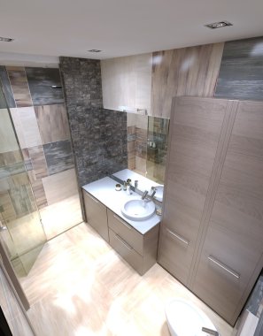 güzel büyük banyo lüks ev