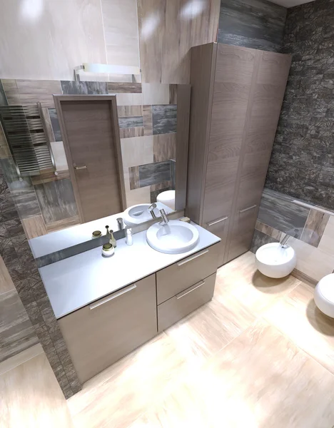 Modern özel banyo iç — Stok fotoğraf