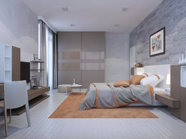 Sypialnia w stylu art deco — Zdjęcie stockowe