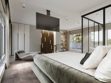 3d görüntüleme: Yatak odası tasarımı