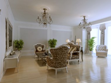 Lüks iç zengin Lounge