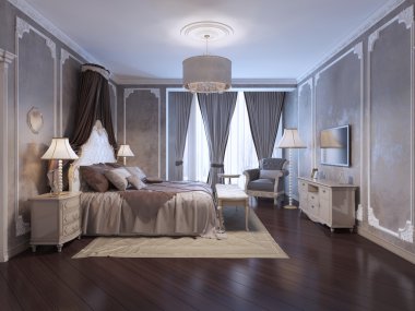 Lüks otel yatak odası için ilham kaynağı