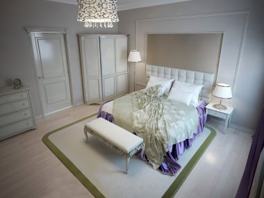 Lüks otel yatak odası için ilham kaynağı