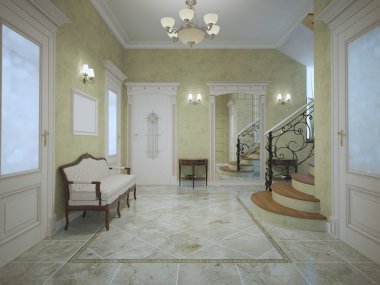 Otelin geniş giriş