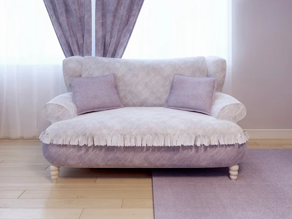 Luxury single sofa in empty room