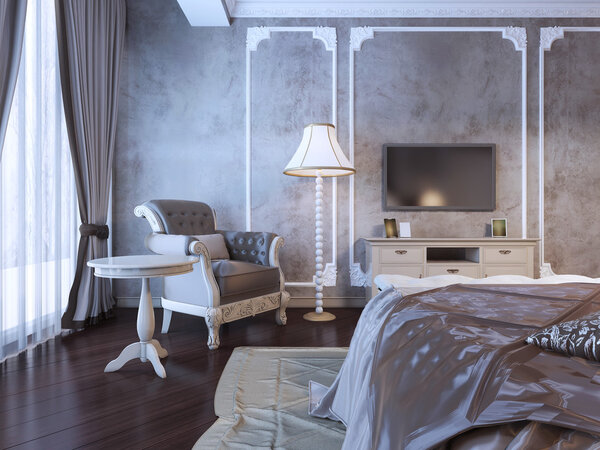 Интерьер спальни отеля
