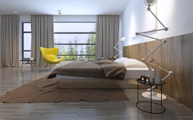 Yatak odasında modern tarz