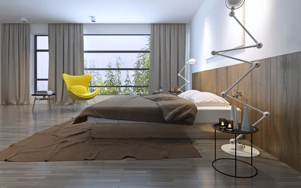 Спальня в сучасному стилі — стокове фото